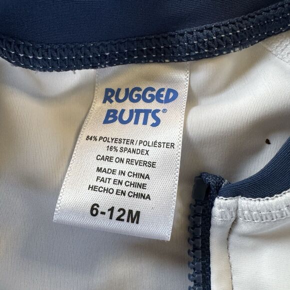 Rugged Butts Swimsuit Baby Boy/Girl Rashguard Long Sleeve Shorts Zip Bundle - Picture 14 of 15